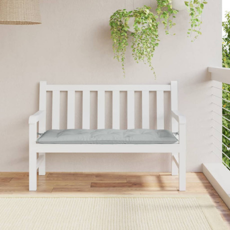 vidaXL Tuinbankkussen 120x50x7 cm stof gemêleerd lichtgrijs afbeelding3 - 1