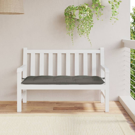 vidaXL Tuinbankkussen 120x50x7 cm stof gemêleerd donkergrijs afbeelding3 - 1