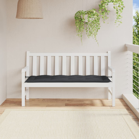 vidaXL Tuinbankkussen 150x50x7 cm stof gemêleerd antracietkleurig afbeelding3 - 1