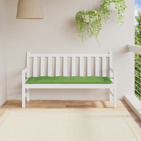 vidaXL Tuinbankkussen 150x50x7 cm stof gemêleerd groen afbeelding3 - 1