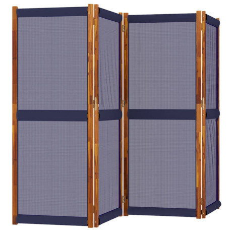 vidaXL Kamerscherm met 4 panelen 280x180 cm donkerblauw afbeelding3 - 1