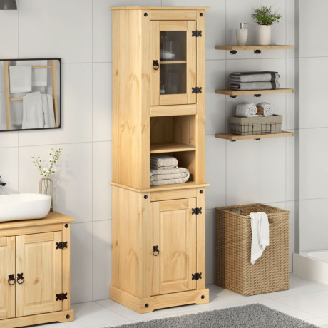 vidaXL Badkamerkast Corona 50x40x185 cm massief grenenhout afbeelding3 - 1