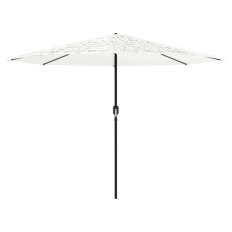 vidaXL Parasol met stalen paal 324x324x247 cm wit afbeelding3 - 1