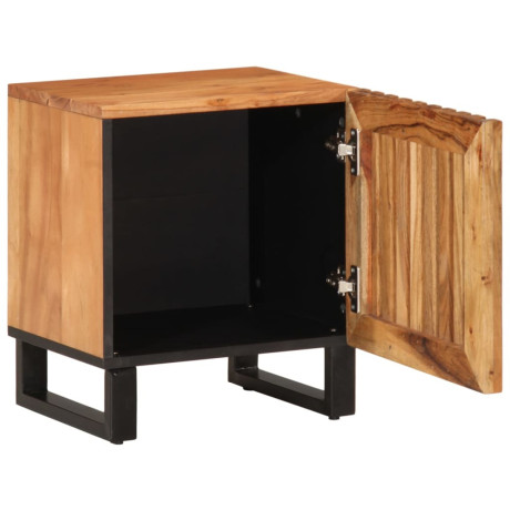 vidaXL Nachtkastjes 2 st 40x34x46 cm massief acaciahout afbeelding3 - 1