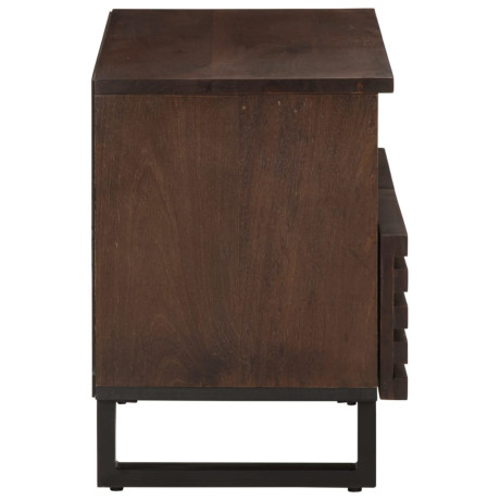 vidaXL Tv-meubel 70x34x46 cm massief mangohout bruin afbeelding3 - 1