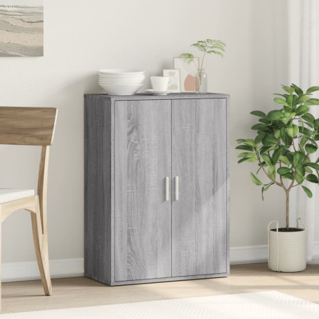 vidaXL Dressoir 60x31x84 cm bewerkt hout grijs sonoma afbeelding3 - 1