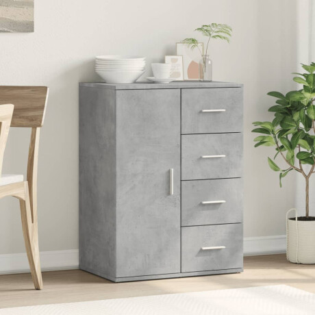 vidaXL Dressoir 59x39x80 cm bewerkt hout betongrijs afbeelding3 - 1