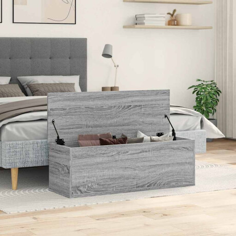 vidaXL Opbergbox 102x35x35 cm bewerkt hout grijs sonoma eikenkleurig afbeelding3 - 1