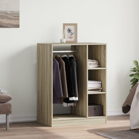 vidaXL Kledingkast 77x48x102 cm bewerkt hout sonoma eikenkleurig afbeelding3 - 1