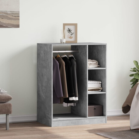 vidaXL Kledingkast 77x48x102 cm bewerkt hout betongrijs afbeelding3 - 1