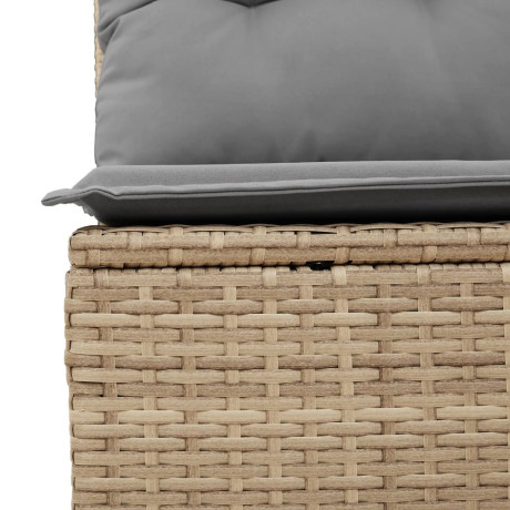 vidaXL 12-delige Loungeset met kussens poly rattan beige afbeelding3 - 1