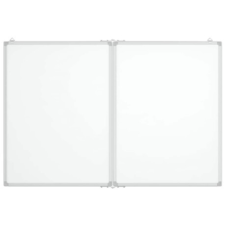 vidaXL Whiteboard magnetisch inklapbaar 100x80x1,7 cm aluminium afbeelding3 - 1