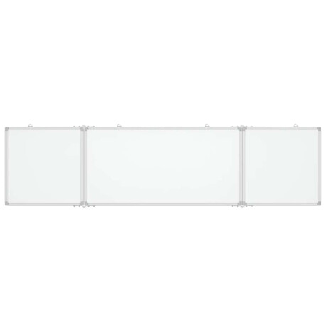 vidaXL Whiteboard magnetisch inklapbaar 200x50x1,7 cm aluminium afbeelding3 - 1