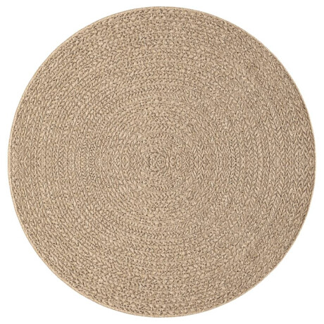 vidaXL Vloerkleed ZIZUR binnen en buiten Ø 200 cm jute look afbeelding3 - 1
