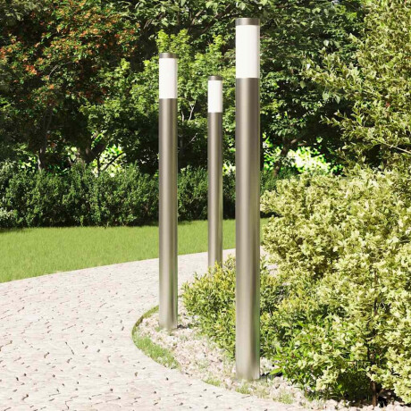vidaXL Bolderverlichting 3 stuks 110 cm RVS IP44 afbeelding3 - 1