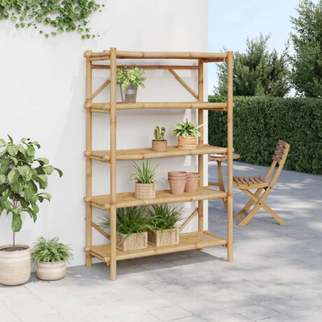 vidaXL Rek 5-laags 100x40x150 cm bamboe afbeelding3 - 1