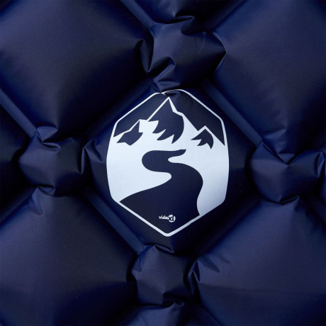 vidaXL Kampeermatras opblaasbaar 190x58x6 cm 1-persoons marineblauw afbeelding3 - 1