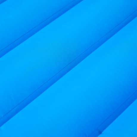 vidaXL Kampeermatras met kussen zelfopblazend 1-persoons blauw afbeelding3 - 1