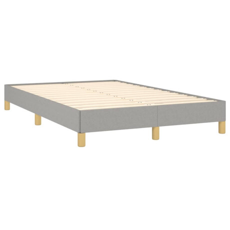 vidaXL Bedframe zonder matras 120x190 cm stof lichtgrijs afbeelding3 - 1