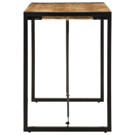 vidaXL Eettafel 120x55x76 cm massief ruw mangohout afbeelding3 - 1