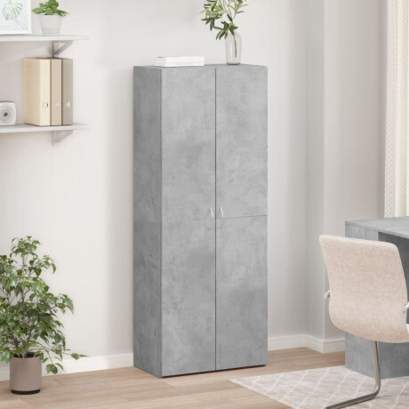 vidaXL Archiefkast 60x32x153 cm bewerkt hout betongrijs afbeelding3 - 1