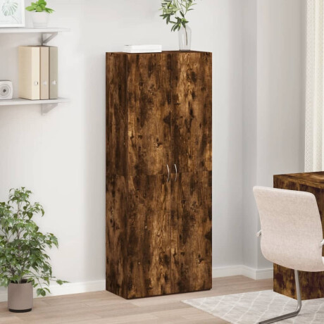 vidaXL Archiefkast 60x32x153 cm bewerkt hout gerookt eikenkleurig afbeelding3 - 1