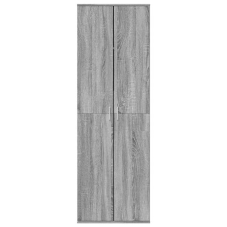 vidaXL Hoge kast 60x35x180 cm bewerkt hout grijs sonoma eikenkleurig afbeelding3 - 1