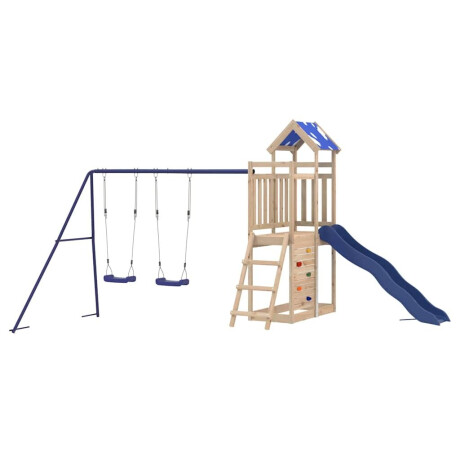 vidaXL Speelhuis massief grenenhout afbeelding3 - 1