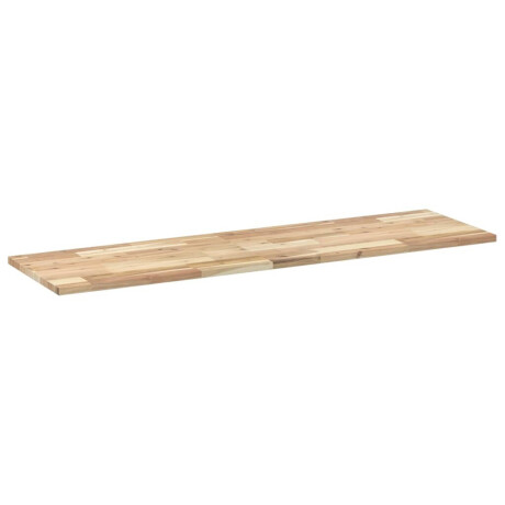 vidaXL Wandschappen 2 st zwevend 120x40x2 cm onbehandeld acaciahout afbeelding3 - 1