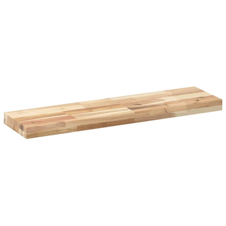vidaXL Wandschappen 4 st zwevend 80x20x4 cm onbehandeld acaciahout afbeelding3 - 1