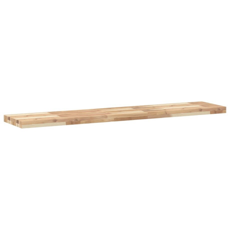 vidaXL Wandschappen 3 st zwevend 140x30x4 cm onbehandeld acaciahout afbeelding3 - 1