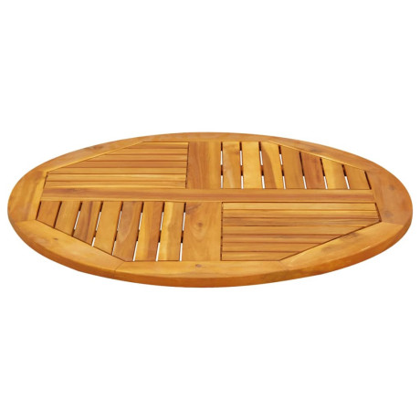 vidaXL Tafelblad rond Ø 80x2,2 cm massief acaciahout afbeelding3 - 1