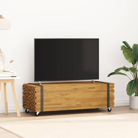 vidaXL Salontafel 110x45x35 cm massief teakhout afbeelding3 - 1