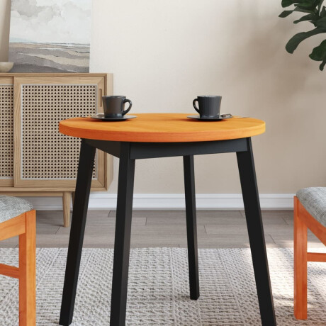 vidaXL Tafelblad rond Ø60x2,5 cm massief grenenhout wasbruin afbeelding3 - 1