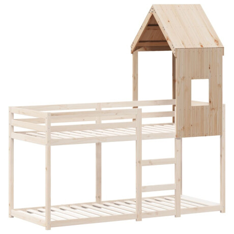 vidaXL Kinderbedhuisje 60x99x139,5 cm massief grenenhout afbeelding3 - 1