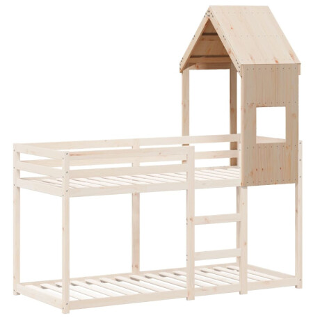 vidaXL Kinderbedhuisje 55x99x139,5 cm massief grenenhout afbeelding3 - 1