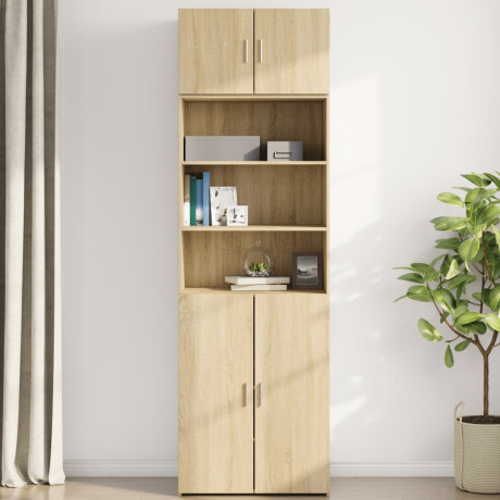 vidaXL Wandkast 70x42,5x40 cm bewerkt hout sonoma eikenkleurig afbeelding3 - 1