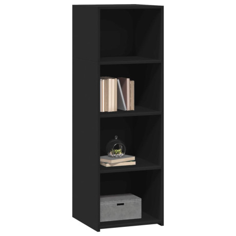 vidaXL Hoge kast 40x41x124 cm bewerkt hout zwart afbeelding3 - 1