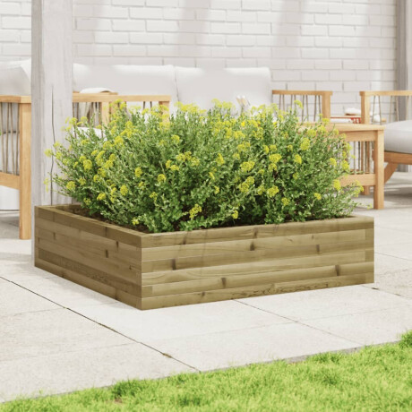 vidaXL Plantenbak 90x90x23 cm geïmpregneerd grenenhout afbeelding3 - 1