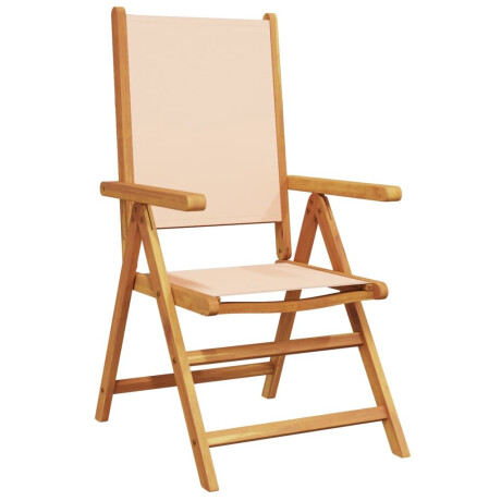 vidaXL 7-delige Tuinset massief hout en stof beige afbeelding3 - 1