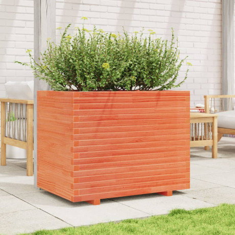 vidaXL Plantenbak 90x60x72,5 cm massief grenenhout wasbruin afbeelding3 - 1