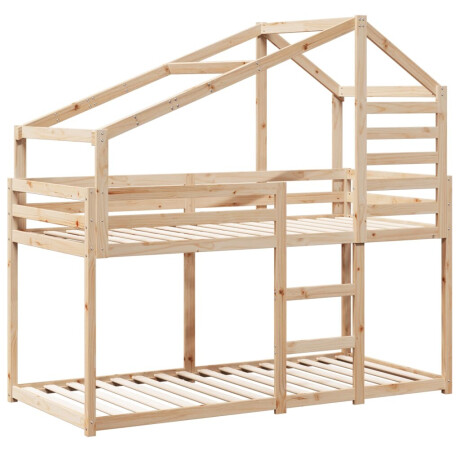 vidaXL Stapelbedframe zonder matras massief grenenhout 90x190 cm afbeelding3 - 1