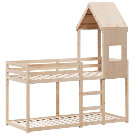 vidaXL Stapelbedframe zonder matras massief grenenhout 90x190 cm afbeelding3 - 1