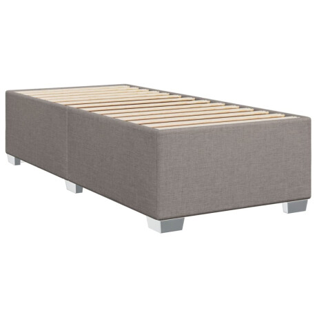 vidaXL Bedframe zonder matras 100x200 cm stof taupe afbeelding3 - 1
