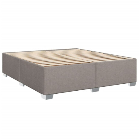 vidaXL Bedframe zonder matras stof taupe 180x200 cm afbeelding3 - 1