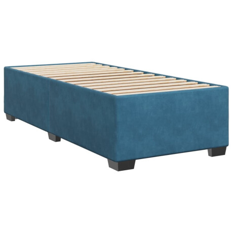 vidaXL Bedframe fluweel blauw 100x200 cm afbeelding3 - 1