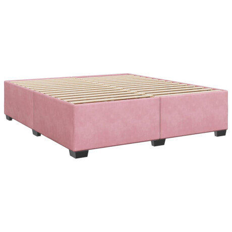 vidaXL Bedframe fluweel roze 200x200 cm afbeelding3 - 1