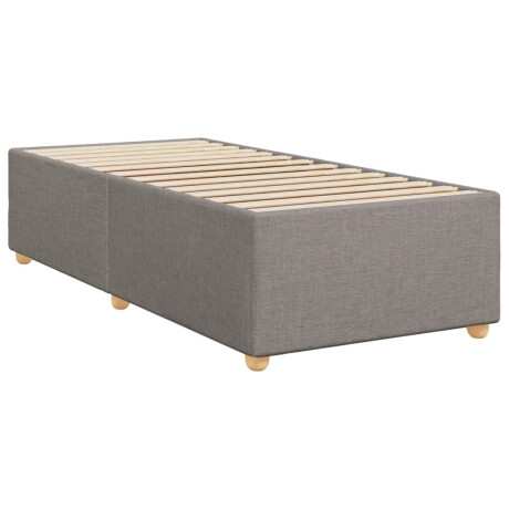 vidaXL Bedframe zonder matras 100x200 cm stof taupe afbeelding3 - 1