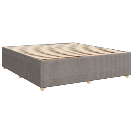 vidaXL Bedframe zonder matras stof taupe 180x200 cm afbeelding3 - 1