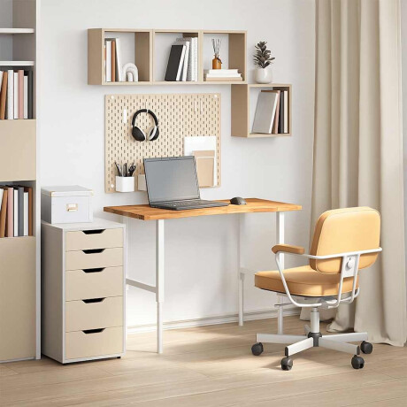 vidaXL Bureaublad rechthoekig 100x60x2,5 cm eikenhout lichtbruin afbeelding3 - 1